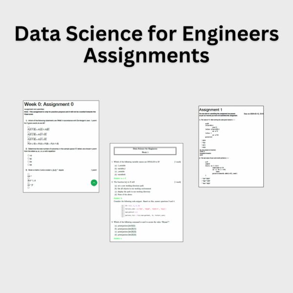 Data Science for Engineers Assignments