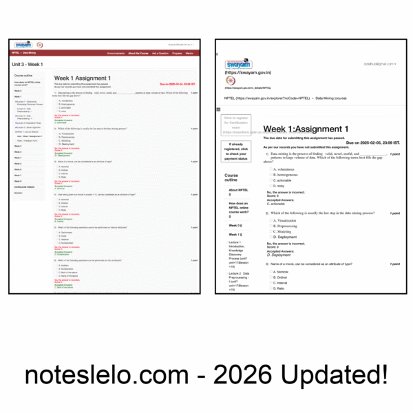 Data Mining NPTEL Question Bank