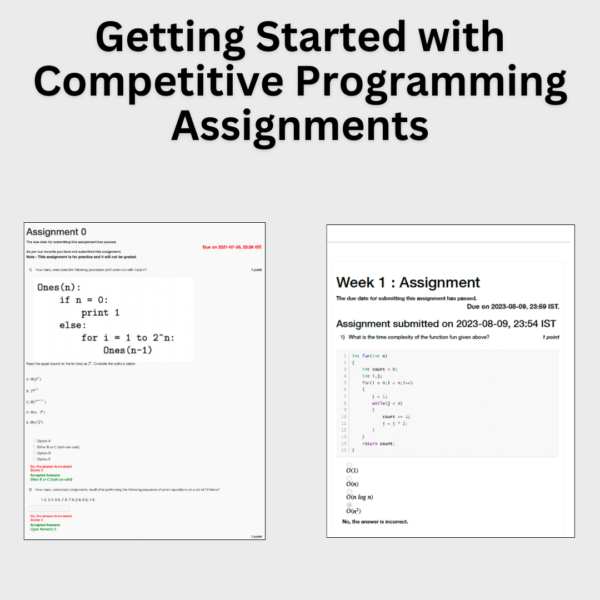 Getting Started with Competitive Programming Assignments
