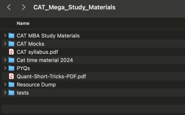 Common Admission Test (CAT) Mega Materials of 15 GB!
