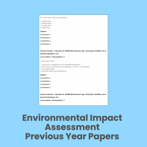 Environmental Impact Assessment Previous Papers