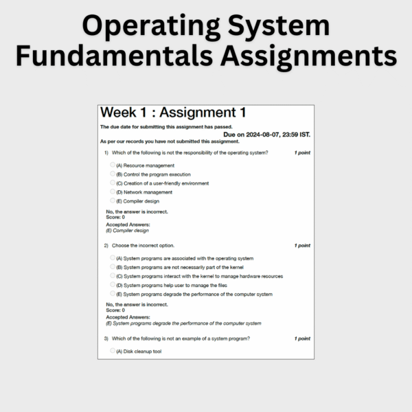 Operating System Fundamentals Assignments