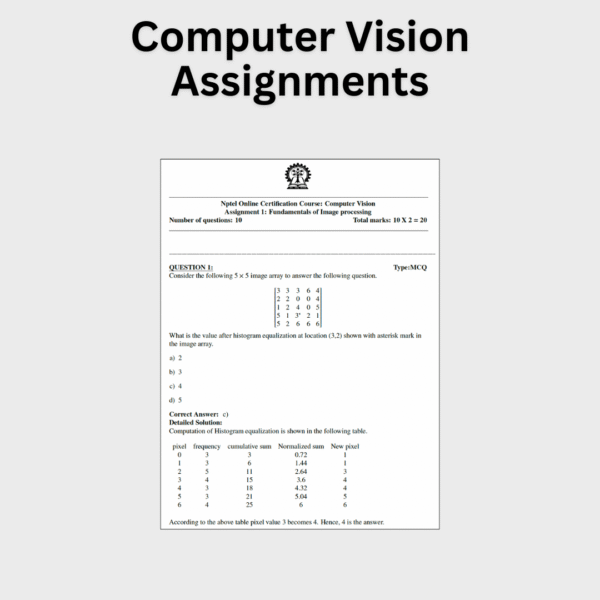 Computer Vision Assignments