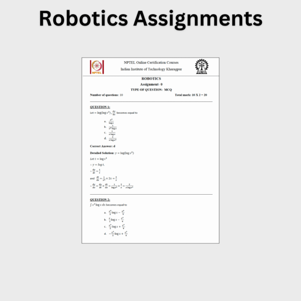 Robotics Assignments