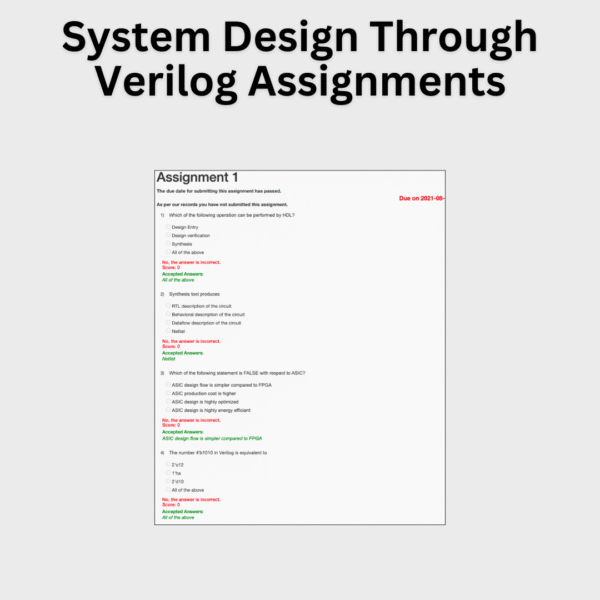 System Design Through Verilog Assignments