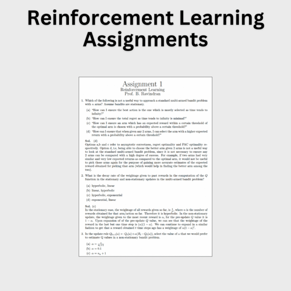 Reinforcement Learning Assignments